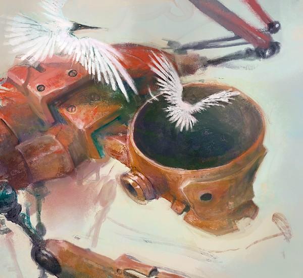 Red robot Cover