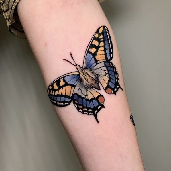 Top 50 Best Butterfly Star Tattoo Designs