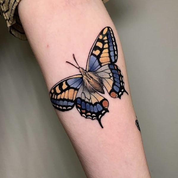 tiger swallowtail butterfly tattoo