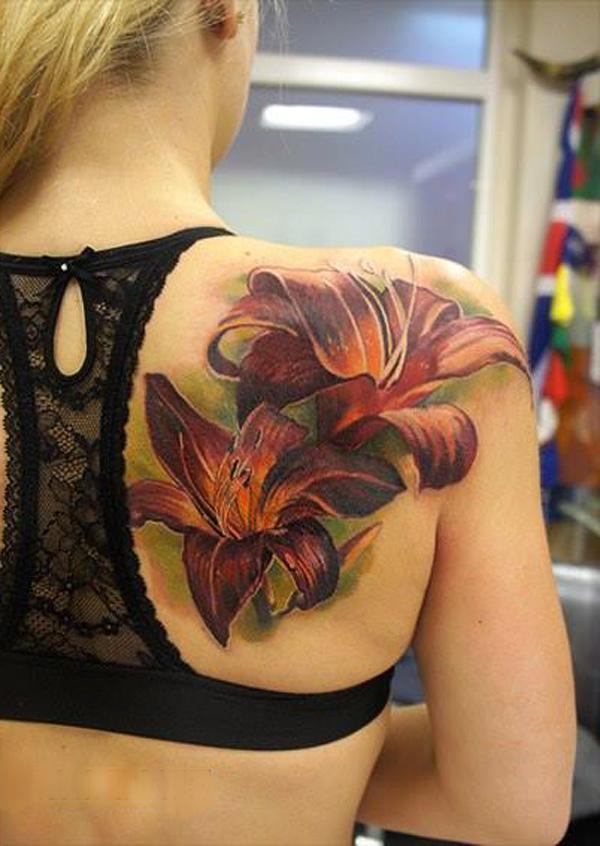 Vibrant 3D ink on half back for women