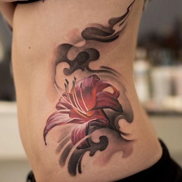 55 Awesome Lily Tattoo Designs  Art and Design