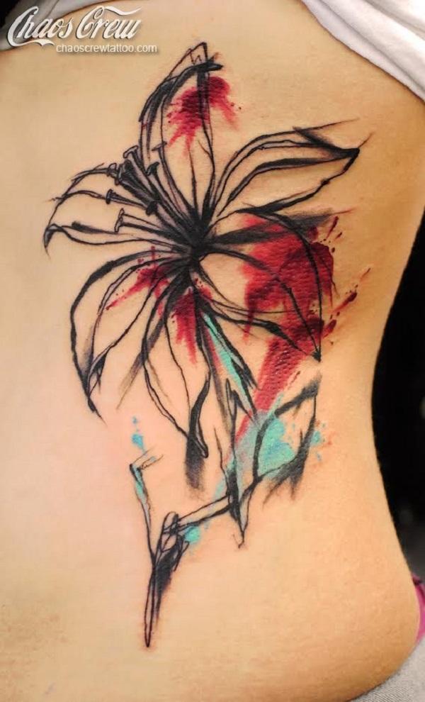 Lily Butterfly Tattoo Designs - Two Pink Lilies And Butterfly Tattoo Blue Butterfly Tattoo Butterfly Tattoo Butterfly Tattoos For Women : You can either go for a large tattoo on the back or a small tattoo on bleeding butterfly tattoo.