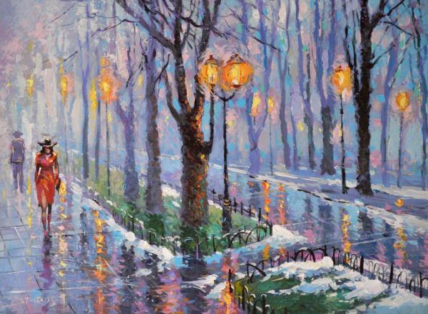City Landscape Paintings By Dmitri Spiros Art And Design