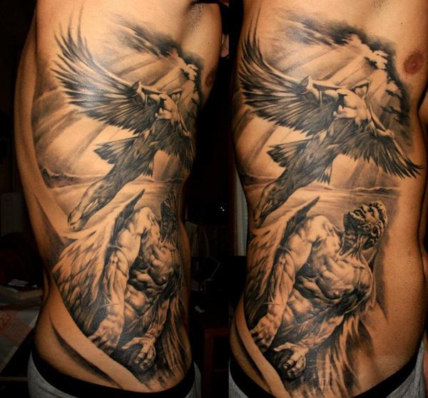 angel tattoo sleeve