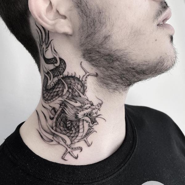 tattoo back of neck dragonTikTok Search