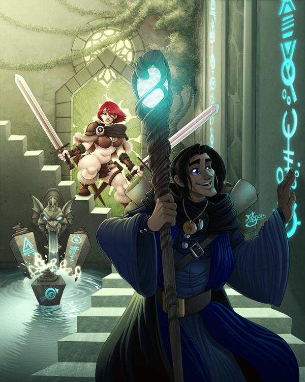 Into the Ancient Ruins by Mel Miller