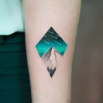 Shooting stars in the sky with northern lights