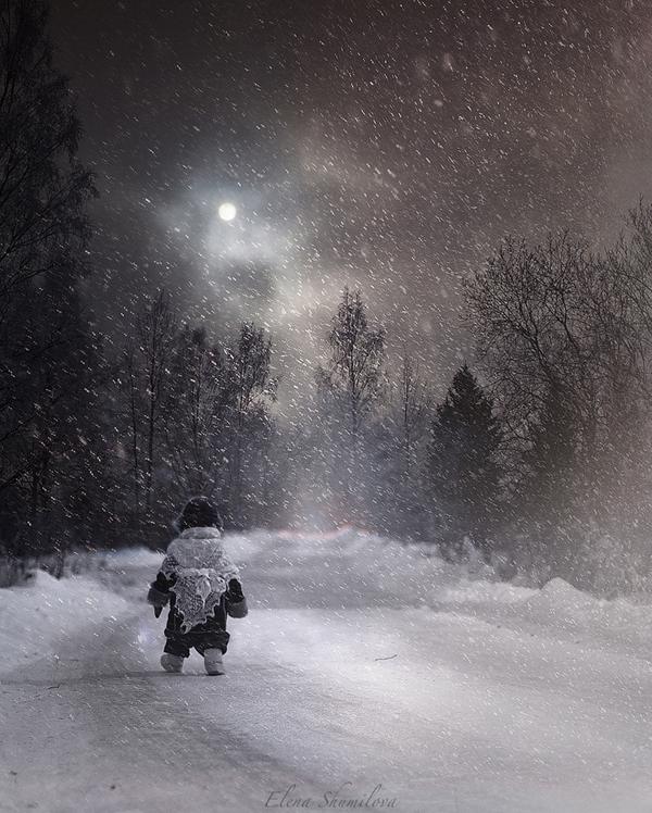 The snow way by Elena Shumilova