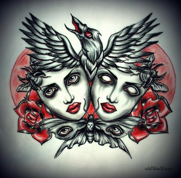 dead_heads_with_raven_tattoo_design_by_oldskulllovebymw