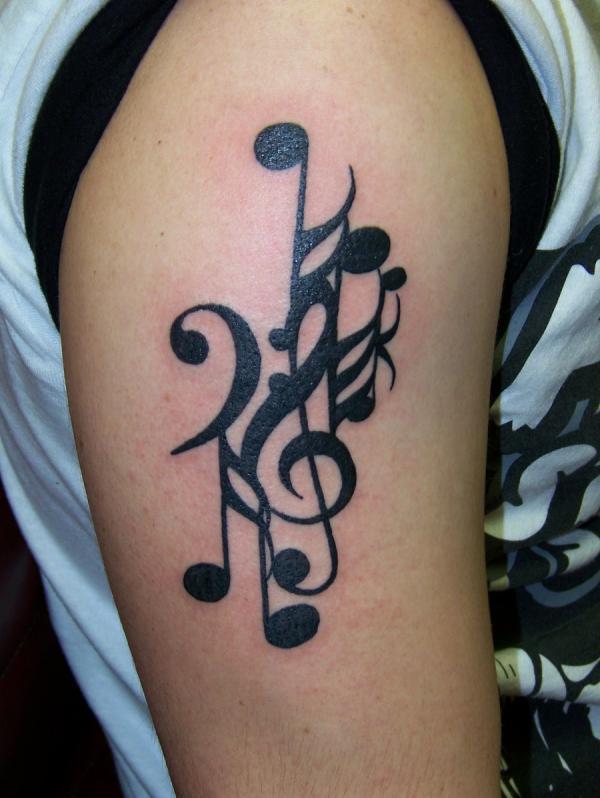 Tatuajes de Notas Musicales e Instrumentos  2023