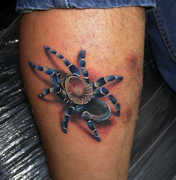 3D Spider Tattoo - Timelapse - YouTube