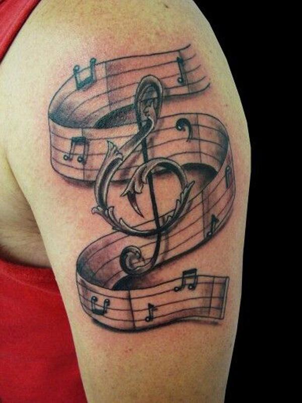 60 Awesome Music Tattoo Designs | Cuded