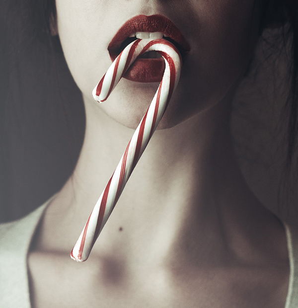 red ribbons by Lauren Peralta