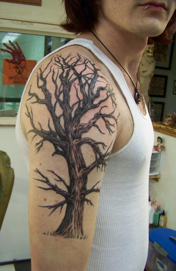 Amazing Tattoos For Mens  Tree Tattoo designs for men Tree Tattoo designs  for men on wrist Tree tattoo are big in size they want a extra space for  complete a full