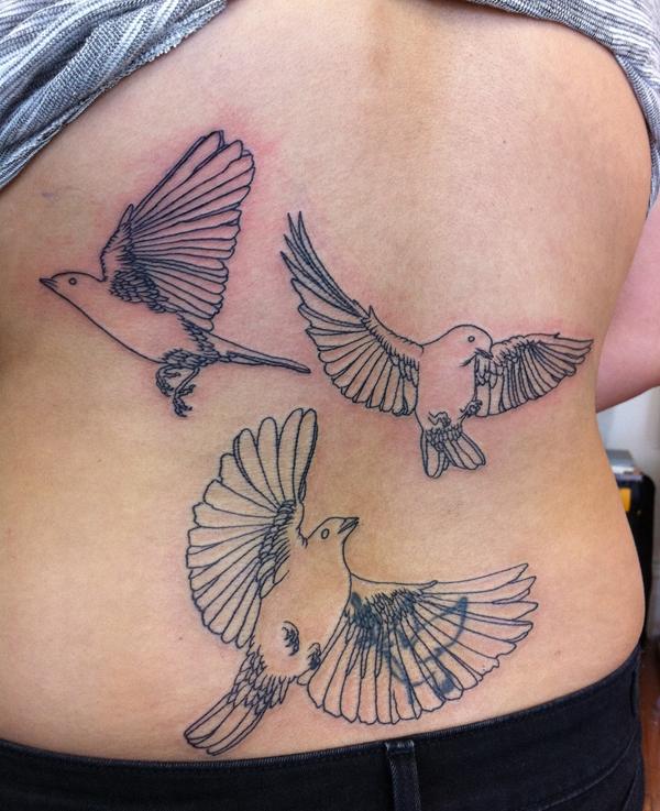 4 bird tattoo.
