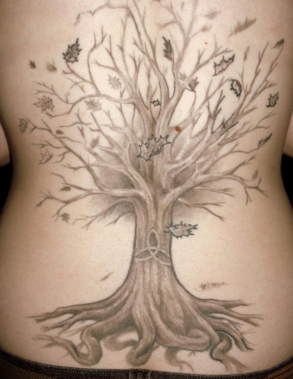 family tree tattoos on chest