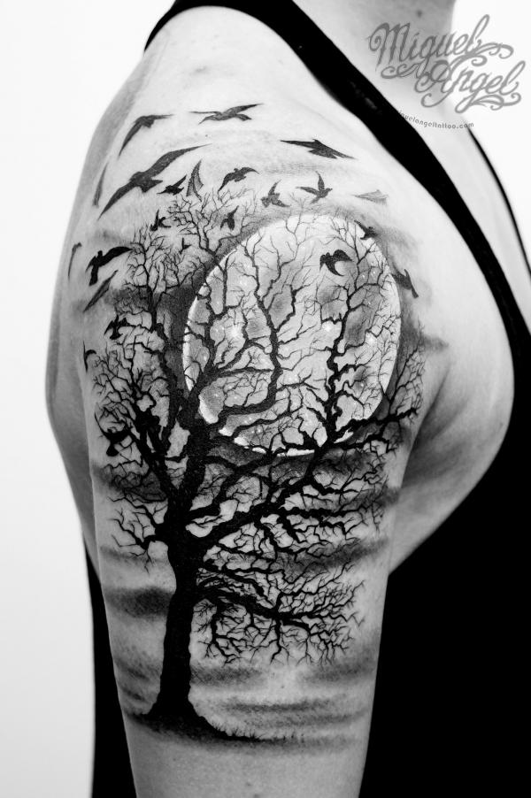 Top 63+ forest tattoo shoulder - in.cdgdbentre