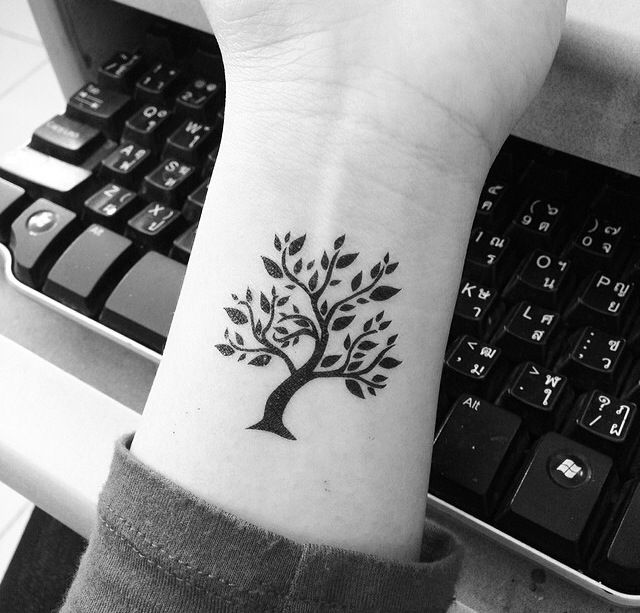 Small Apple Tree Tattoos