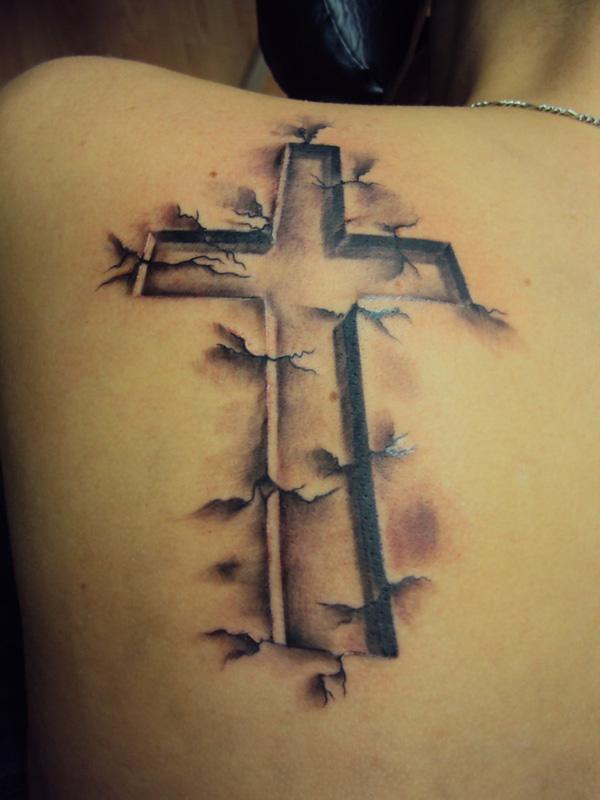 easy cross tattoo designs