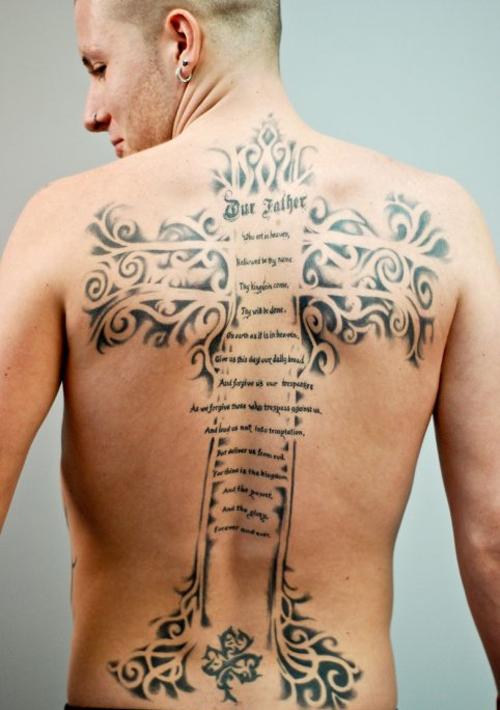 Cross And Wings Tattoo On Back  Tattoo Designs Tattoo Pictures