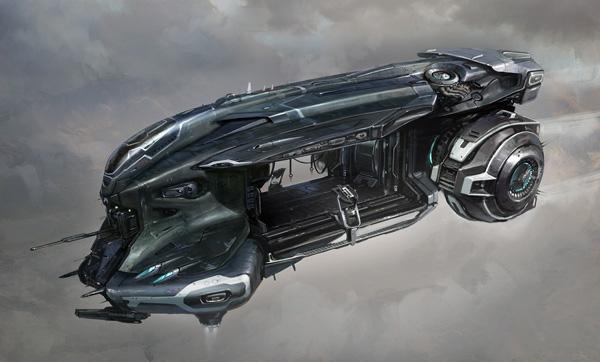 Gallente Dropship by John Liberto