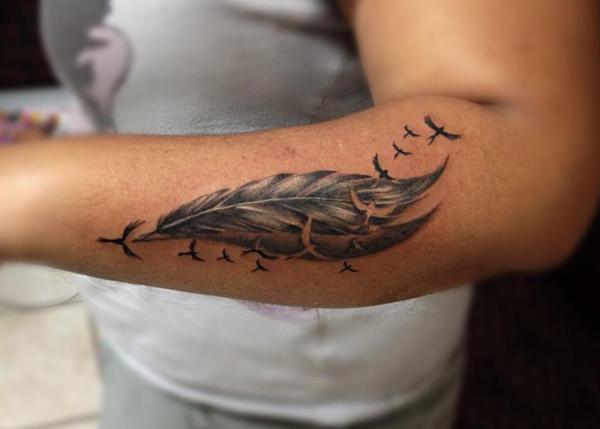 Aggregate 83 feather bird tattoo wrist super hot  thtantai2