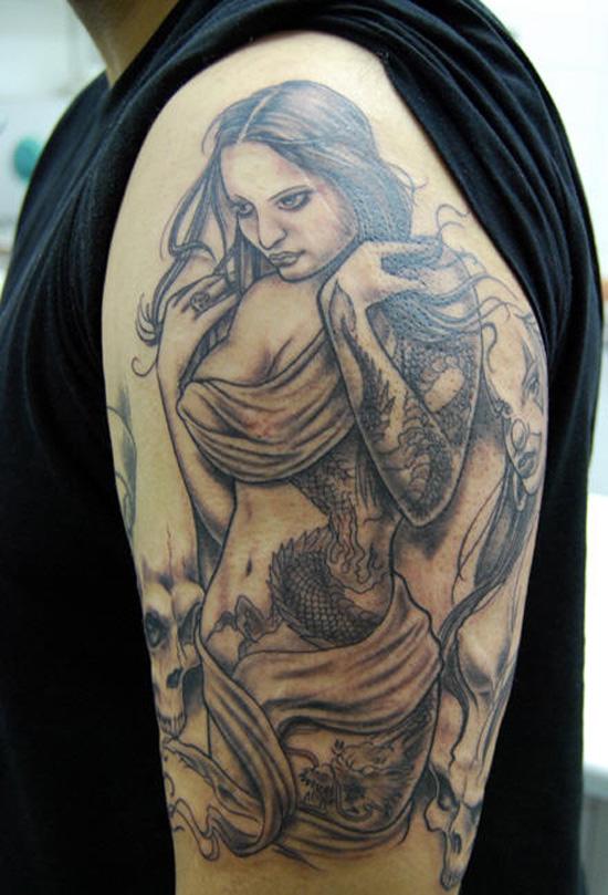 Naked Women Tattoo Designs
