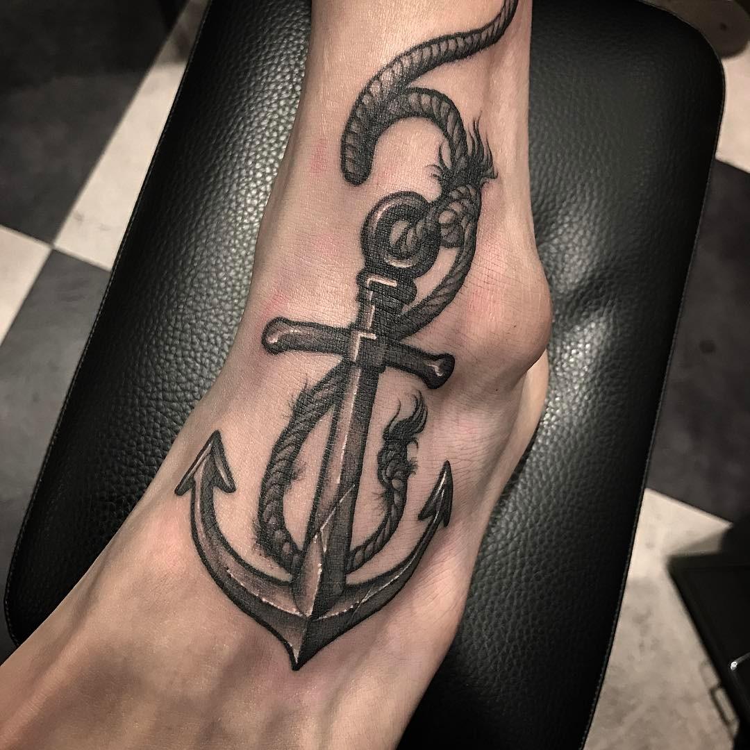 Scorpion from ankle to front of foot