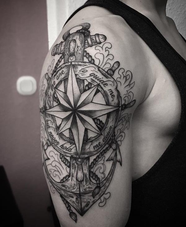 Meraki tattoos and piercing on Twitter Combination of compass amp anchor  besttattoo compasstattoo anchortattoo tattooshop tattooart  geometrictattoo tattooshopnearme besttattoo tattoostudioinvastrapur  vastrapur ahmedabad Book your 