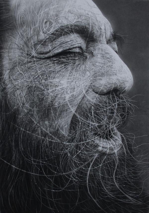 Charcoal drawings by Douglas McDougall Cuded