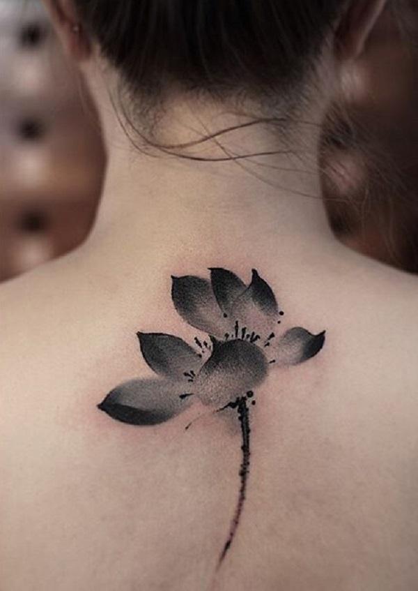 Flower Design SVG | Elegant Flower Tattoo Design for Women