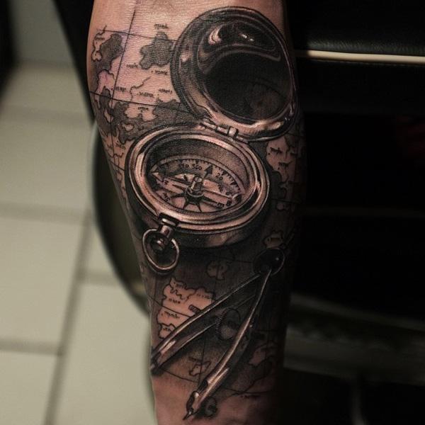 Realistic Compass Tattoo  Ace Tattooz