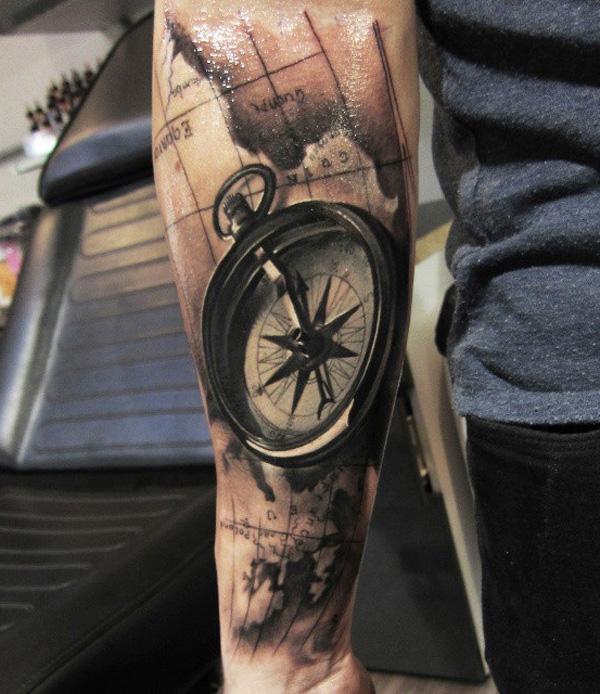 Nautical Compass by Jaclin Hastings at White Whale Tattoo Cincinnati OH   my first tattoo  rtattoos