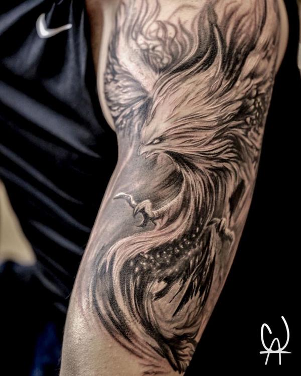 60 Phoenix Tattoo Designs For Men  A 1400 Year Old Bird