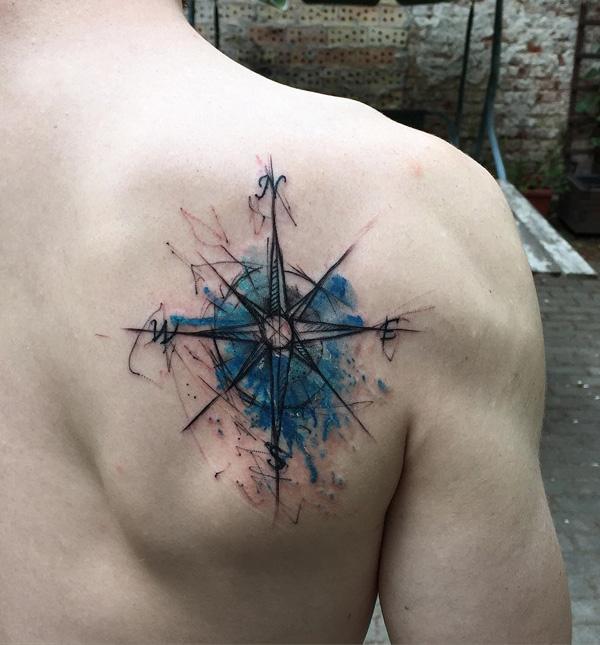 27 Gorgeous Compass Tattoo Ideas