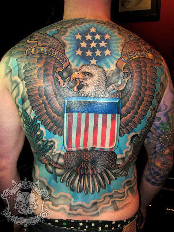 25 Awesome American Flag Tattoo Designs  Art and Design