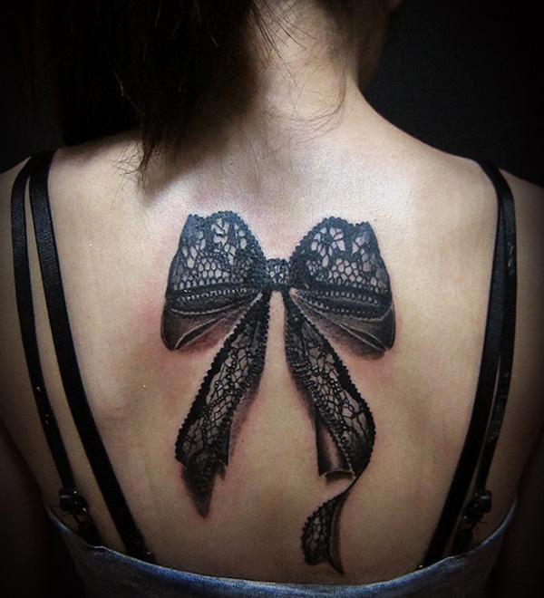 29 black Ribbon Tattoo