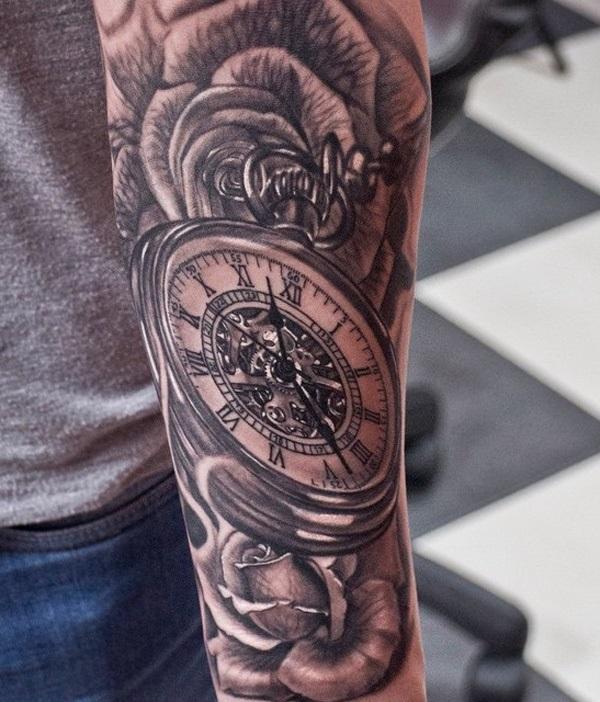 100 Awesome Watch Tattoo Designs | Art and Design