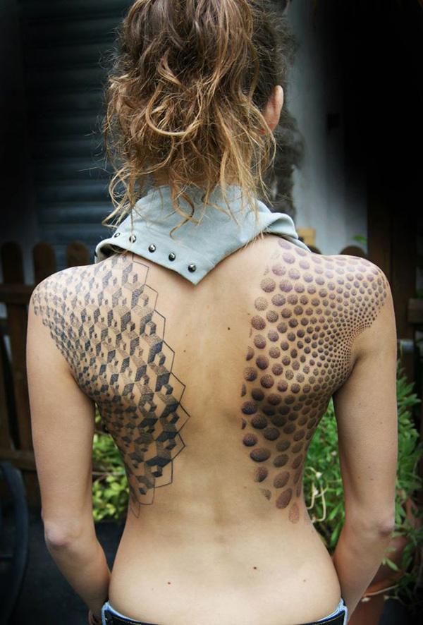 47 back tattoo for girl