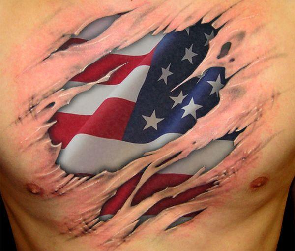 40 Perfect American Flag Tattoo Creative ideas For 2023  Women Fashion Blog