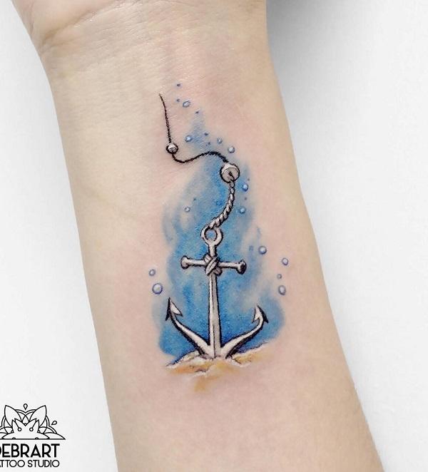 anchor in Watercolor Tattoos  Search in 13M Tattoos Now  Tattoodo