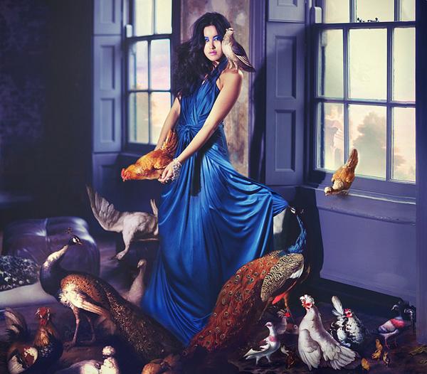 Frock and fowl by Miss Aniela