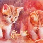 Cat Watercolors by Aurora Wienhold