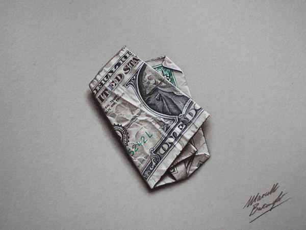 folded_one_dollar_bill_drawing_by_marcellobarenghi