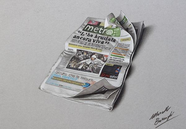 metro_newspaper_drawing_by_marcellobarenghi