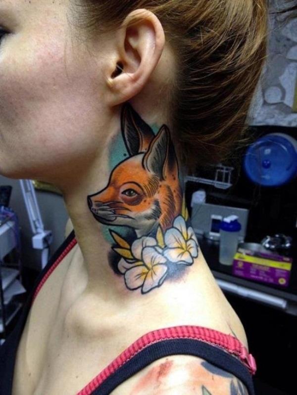 60 Creative and Bold Neck Tattoos  Art and Design