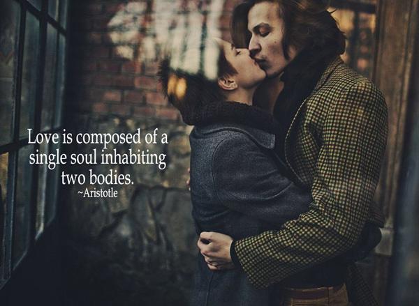 23 Love is composed of a single soul inhabiting two bodies