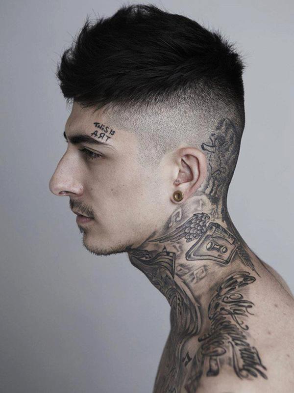 𝓑𝓵𝓮𝓼𝓼𝓮𝓭 | Tattoos for guys, Side neck tattoo, Tattoos | Neck tattoo  for guys, Side neck tattoo, Small neck tattoos