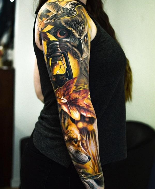 20 Color Sleeve Tattoos  Tattoofanblog