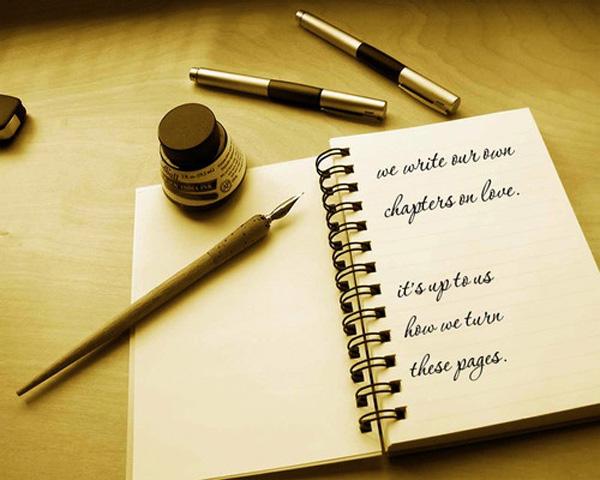 41 We write our own chapters on love. It's up to us how we turn these pages